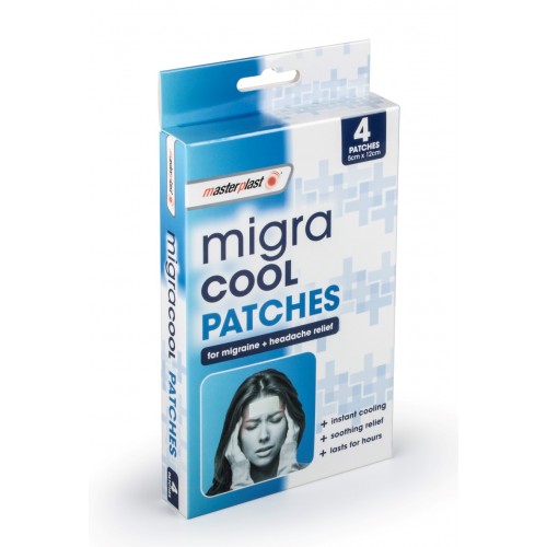 Masterplast Migra Cool Headache Relief Patches 4pk