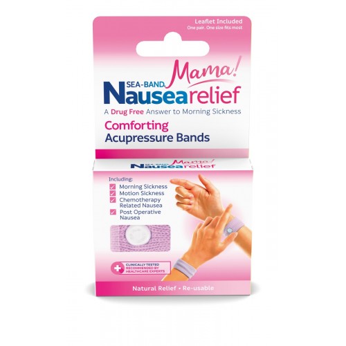 Sea-Band Mama Nausea Relief Comfirting Acupressure Bands (One Size) Lilac