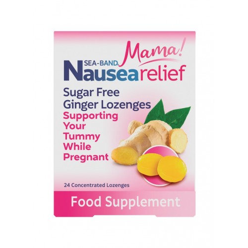 Sea-Band Mama Nausea Relief SF Ginger Lozenges 24's