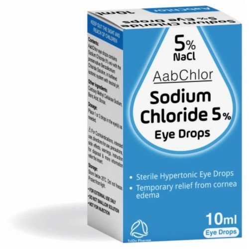 AabChlor Sodium Chloride 5% Eye Drops 10ml