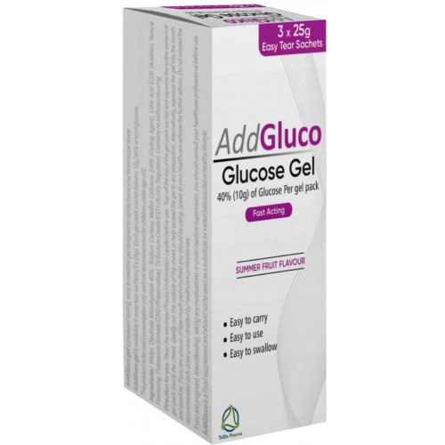 AddGluco Glucose Gel 40% 75g (3x25g Tube)