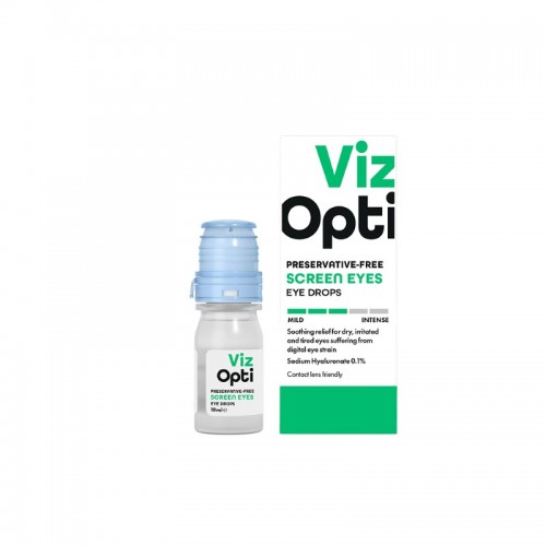Viz Opti Eye Drops 10ml Preservative Free Screen Eyes