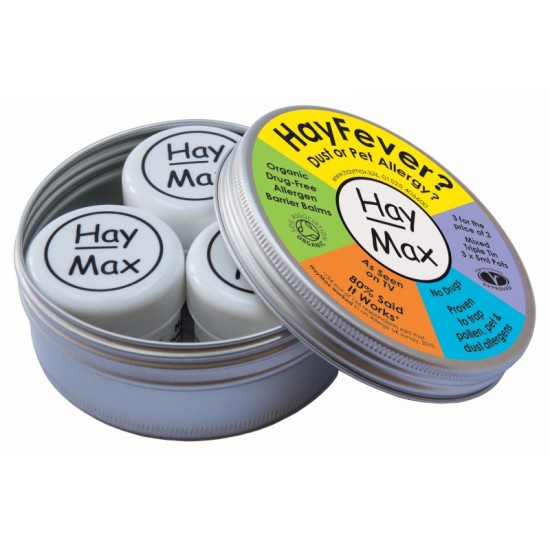 HayMax (3 for the price of 2) MIXED Triple Tin - Aloe Vera/Lavender/Pure