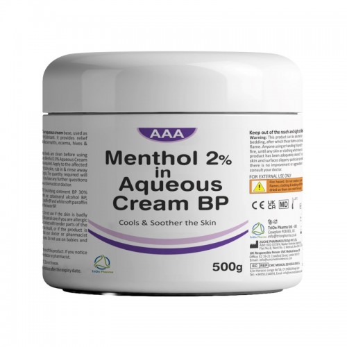 AAA Menthol in Aqueous Cream 500g 2%
