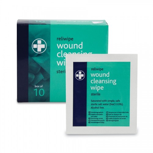 Reliwipe Wound Cleansing Wipes 10's