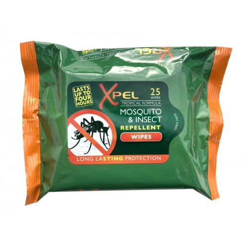 Xpel Mosquito & Insect Repellent Wipes 25's