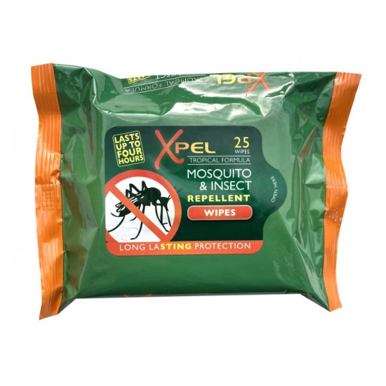 Xpel Mosquito & Insect Repellent Wipes 25's