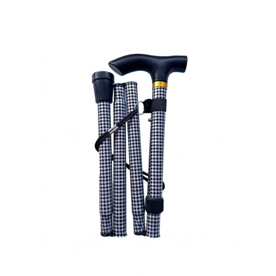 Folding Walking Stick Dogtooth