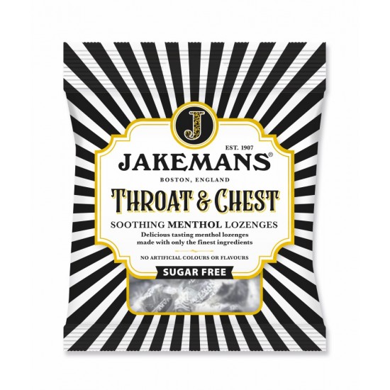 Jakemans Soothing Menthol Lozenges 50g Throat & Chest SUGAR FREE