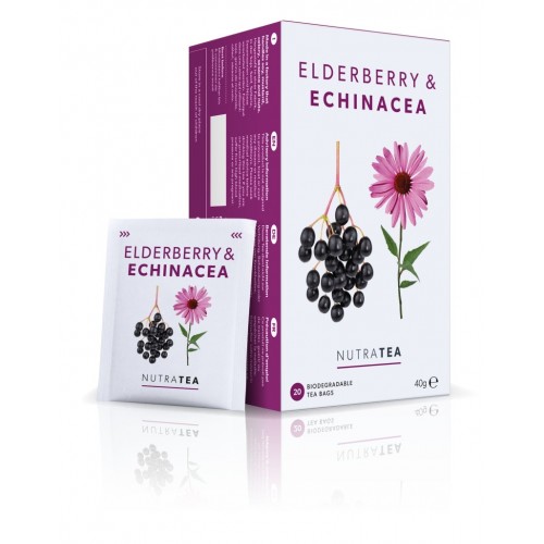 Nutratea Biodegradable Tea Bags 20's Elderberry & Echinacea