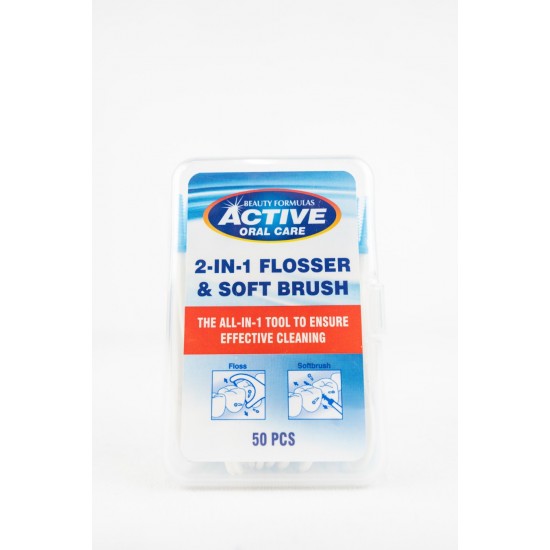 Active 2in1 Flosser Soft Brush 50's