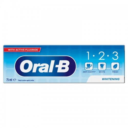 **Oral-B 1-2-3 Toothpaste 75ml Whitening