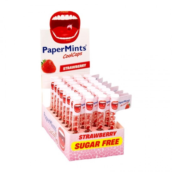 **PaperMints Cool Caps 18's Strawberry