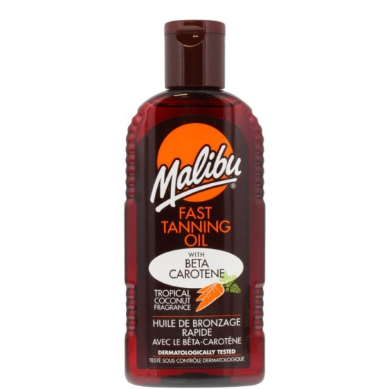 Malibu 200ml Fast Tanning Oil With Beta Carotene