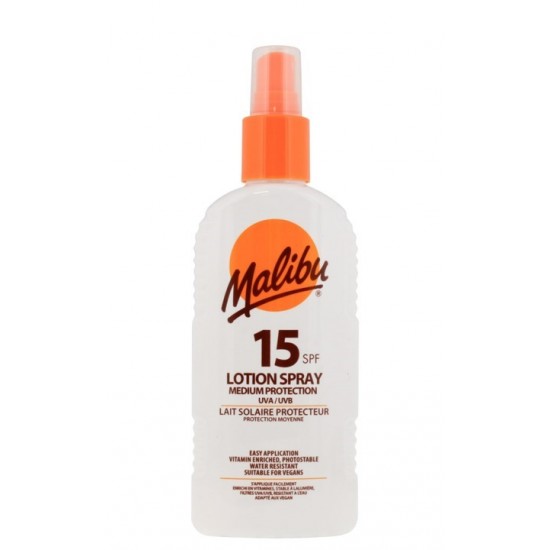Malibu 200ml SPF15 Lotion Spray