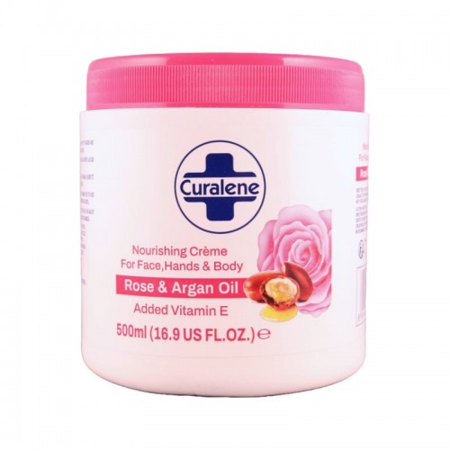 Curalene Nourishing Creme 500ml Rose & Argan Oil