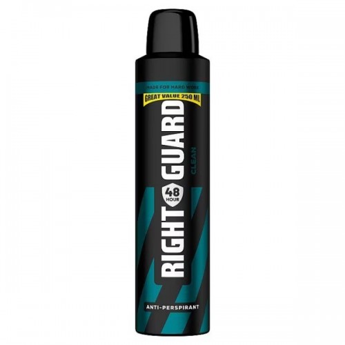 Right Guard Men's Anti-Perspirant 250ml Clean
