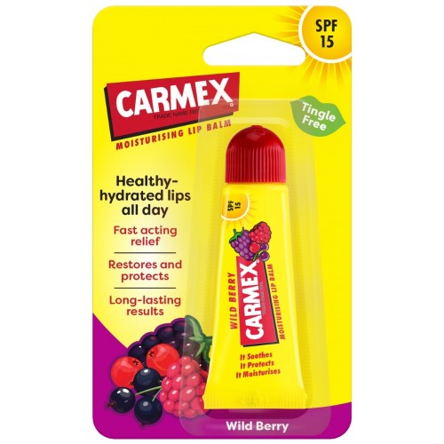 Carmex Lip Balm Tube 10g Wild Berry