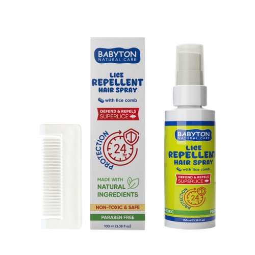 Babyton Natural Care Lice Repellent Hair Spray & Comb 100ml
