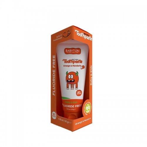 Babyton Natural Oral Care Toothpaste 50g Orange & Mandarin