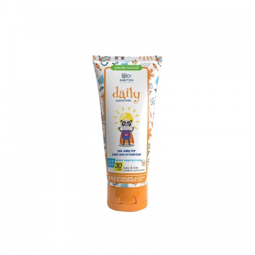 Babyton Natural Cosmetics Baby & Kids Mineral Sunscreen SPF30 Daily Lotion 50ml