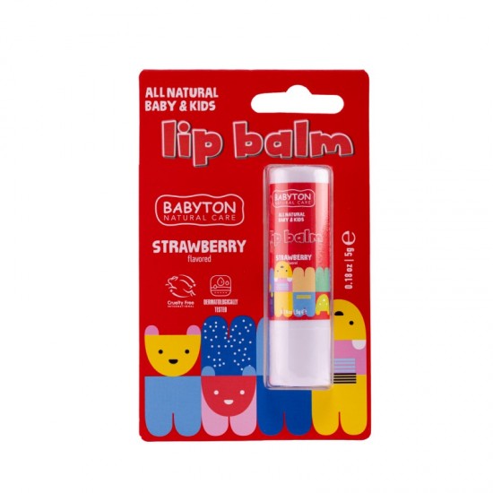 Babyton Natural Lip Balm Strawberry 5g