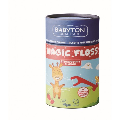 Babyton Oral Care Strawberry Flavor Magic Floss 30's