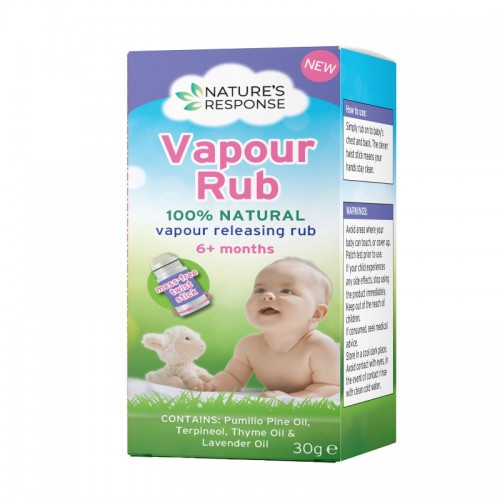 Nature's Response Vapour Rub 100% Natural 30g