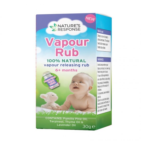 Nature's Response Vapour Rub 100% Natural 30g