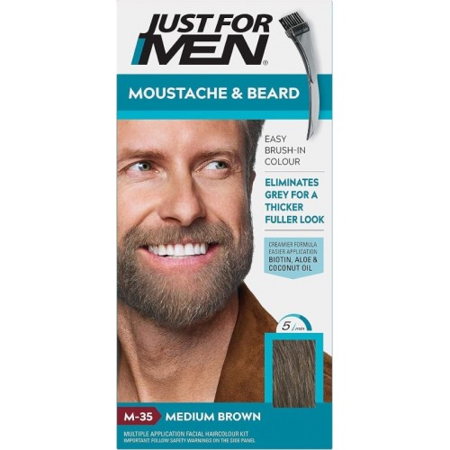 Just For Men Moustache & Beard Colour Medium Brown M35