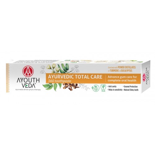 AyouthVeda Ayurvedic Toothpaste 100g Total Care 360