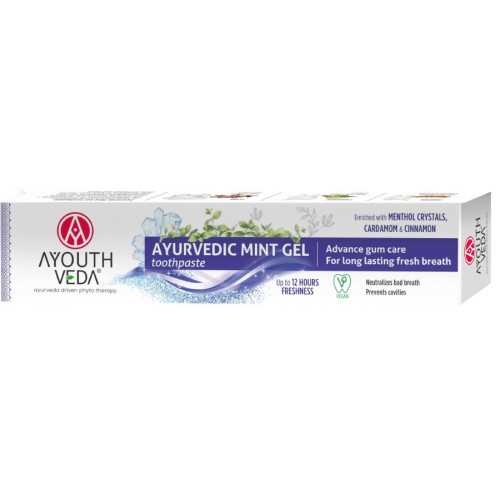 AyouthVeda Ayurvedic Toothpaste 100g Mint Gel