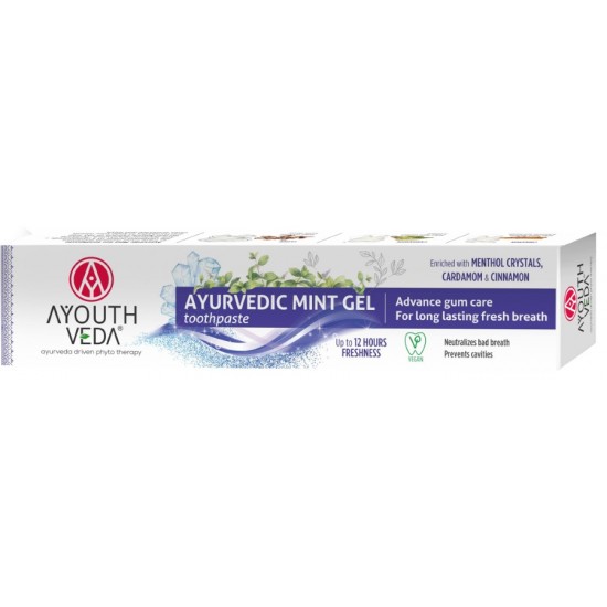AyouthVeda Ayurvedic Toothpaste 100g Mint Gel