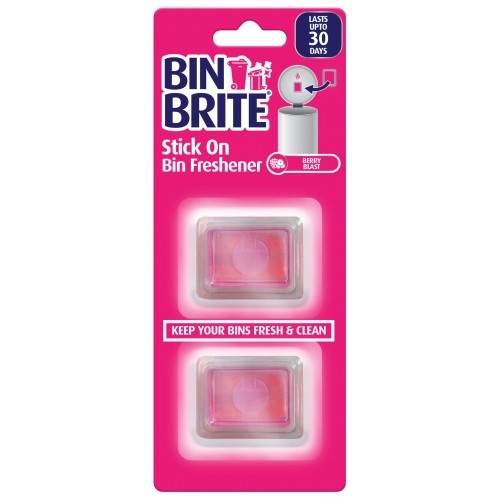 Bin Bright Stick on Bin Freshener 2pk - Berry Blast