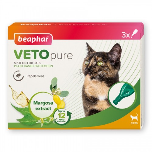 Beaphar VETOpure Spot-On for Cats 3 pipettes