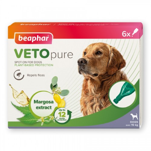 Beaphar VETOpure Spot-On for Medium/Large Dogs 6 pipettes