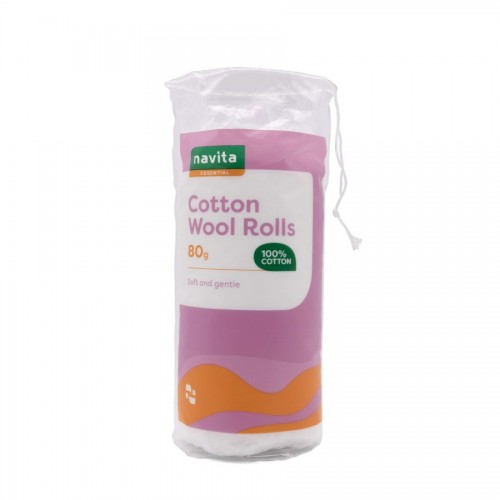 Navita Essential Cotton Wool Rolls 80g