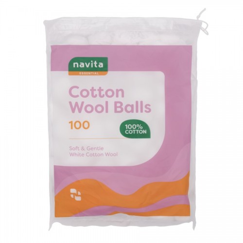Navita Essential Cotton Wool Balls 100's White