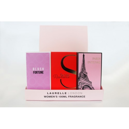 Laurelle Ladies EDT 100ml CDU 1 (Blush Fortune, Rouge Resilience, Paris Intense)