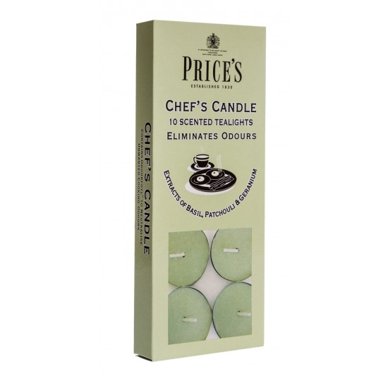 Prices Scented Tealights 10's Chef's Candle (D)
