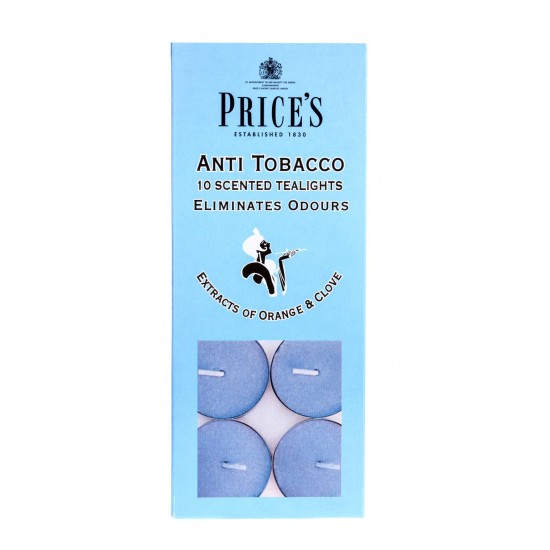 Prices Scented Tealights 10's Anti Tobacco (D)