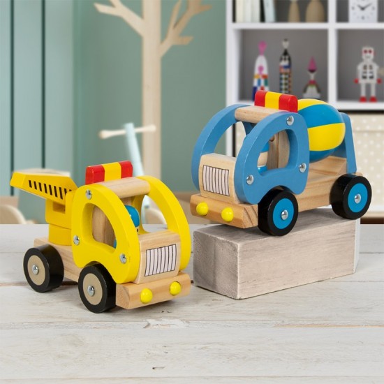 Retro Vehicle Construction Truck 2 Assorted LP62051