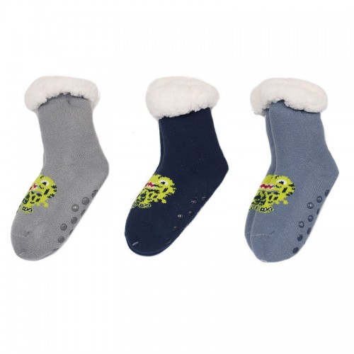 Kids Cozy Socks Monster Assorted LP53930 (D)