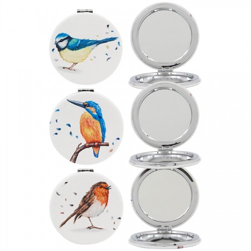 Desire British Birds Compact Mirror Assorted LP77678